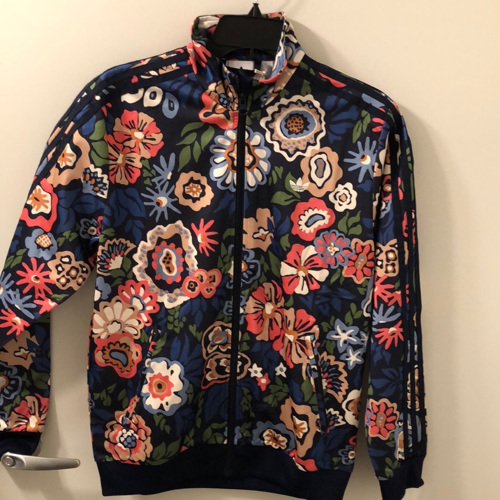 ADIDAS X Liberty Big Kid’s Floral Track Jacket Sz L SOLD OUT Everywhere NWT